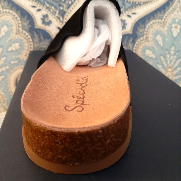 Splendid Black Mule Slide in Black Suede, Size 11 - Picture 8 of 12